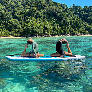 inflatable paddle board yoga