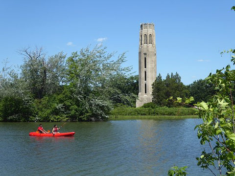 Belle Isle Park paddling in Michigan