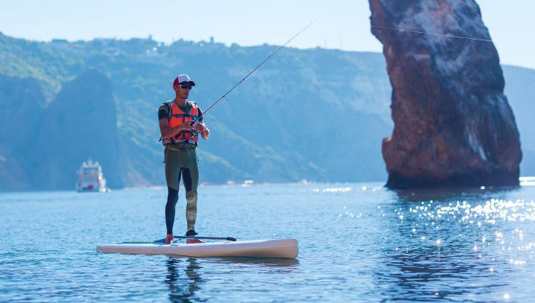 paddle board fishing