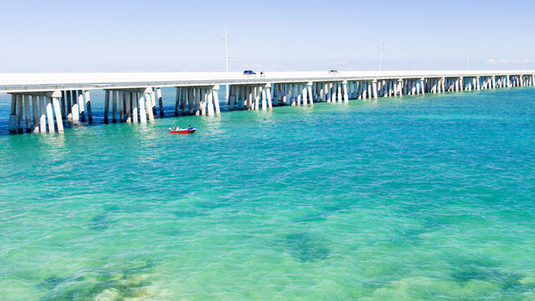 Key West, Florida winter paddle boarding