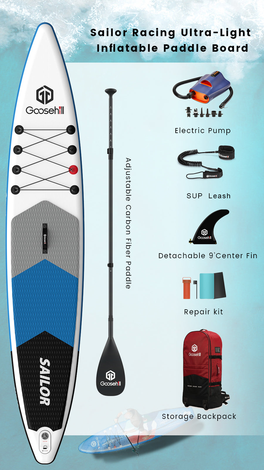 racing paddle board