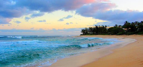 Sunset beach hawaii paddle boarding